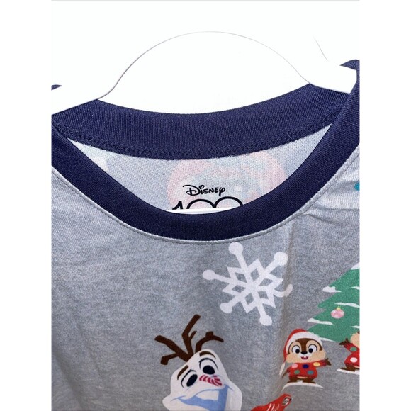 Disney Women’s Pajama Shirt Size Medium Gray Character Motif Comfort Sleepwear - Picture 2 of 12
